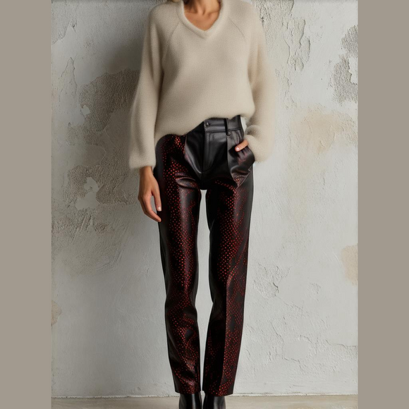 Blu Martini 42x33Dark Designer Cigar Bar Snake Pants
